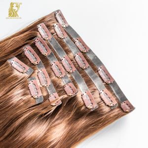 Seamless PU Clip In Hair